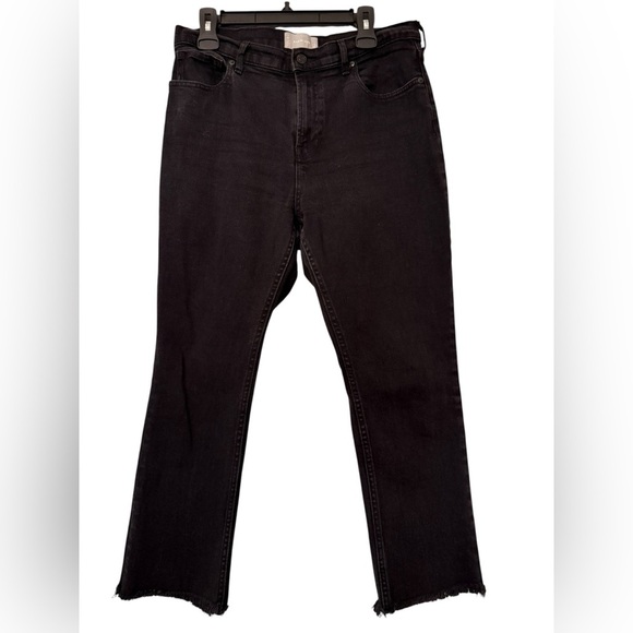 Everlane Denim - Everlane High-Waisted Straight Leg Jeans – Black, Size 32 Regular